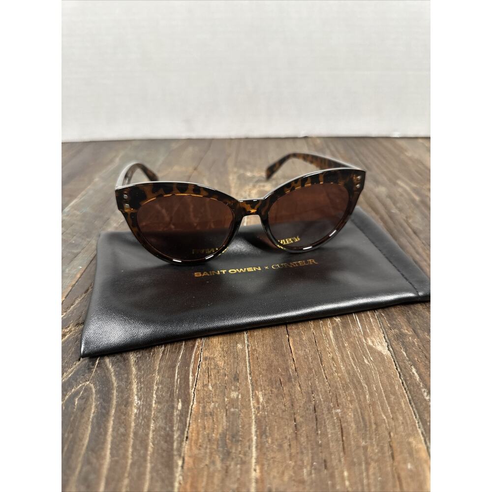SUNGLASSES SAINT OWEN X CURATEUR - WYLDE Tortoise Shell w Slip Case NEW